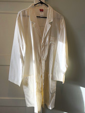 Dickies White Lab Coat Button-Front - Adult Large