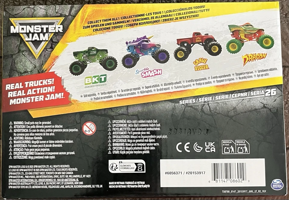 Monster Jam 1952 Ford Grave Digger OG 1982 Design 1:24 Series 26 Spin Master - Image 3 of 4