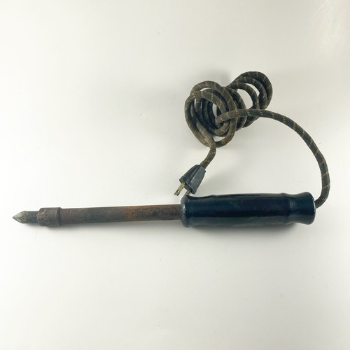 Vintage Lenk (?) Electric Soldering Iron Circa 1950s Tested Works Talking Piece - Picture 2 of 6