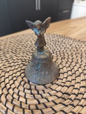Cloche De Table Ancienne En Bronze/ Chérubin 