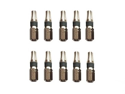 jjw-germany 10 St. Profi Ersatz Torx Bits T 25 x 25 mm mit Loch
