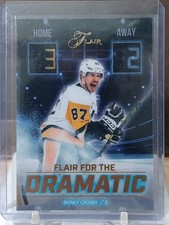SIDNEY CROSBY FLAIR FOR THE DRAMATIC INSERT NM/M  2025/26 FLAIR HOCKEY