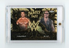 Marketplace image: 2026 Topps Chrome WWE Rocky Johnson The Rock Family Tree Superfractor 1/1 (G)