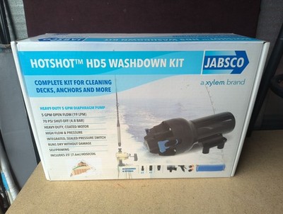 Jabsco Hotshot Hd5 Heavy Duty Washdown Kit With 25' Hosecoil