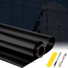 30 Inch x 26 ft One Way Window Film Privacy Daytime Reflective Mirror Window ...