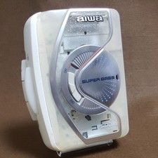 Aiwa PS002 White Stereo Cassette Player Super Bass Serviced