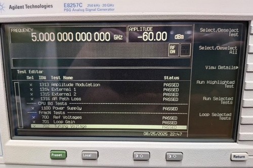 🔥Agilent E8257C 20Ghz PSG Microwave Signal Generator ~ Loaded & Calibrated!! - Picture 3 of 8