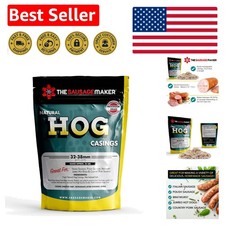 Edible Sausage Casings, 32-38mm - Stuffs Over 25 Lbs Meat for Gourmet Sausages