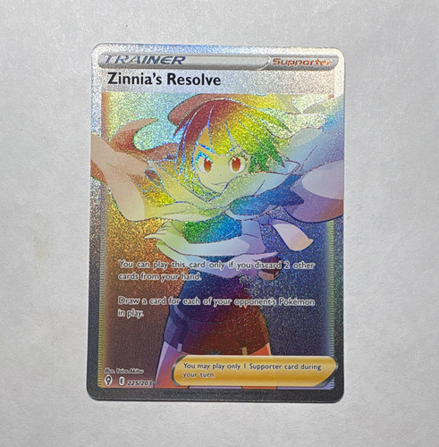 Zinnia's Resolve 225/203 SWSH07 Evolving Skies Secret Rare Holo Full Art