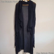 boris bidjan saberi Long Cardigan Sheer Drape Thin Sleeve Used JP