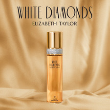 WHITE DIAMONDS by ELIZABETH TAYLOR Perfume Spray  1oz 5" Tall  NEXT DAY SHIP