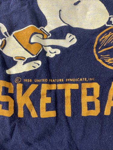 Vintage 1958 Champion Snoopy Vanderbilt Basketball T-Shirt Einzelnaht - Bild 4 von 11
