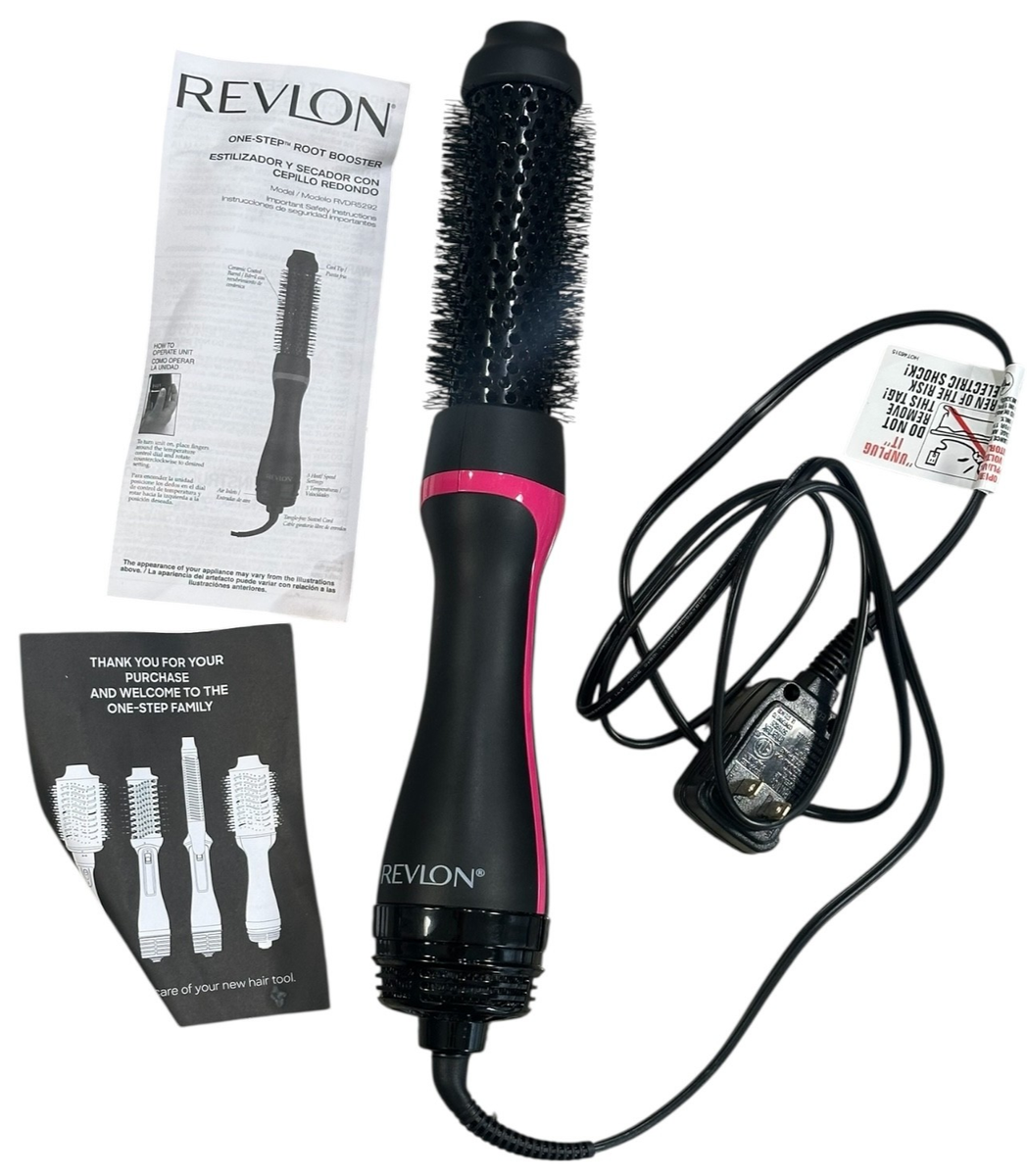 Revlon One Step Root Booster Round Brush Dryer Hair Styler in