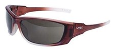 UVEX by Honeywell S2176X A1500 Series Safety Eyewear with Brown Frame, Gray Lens