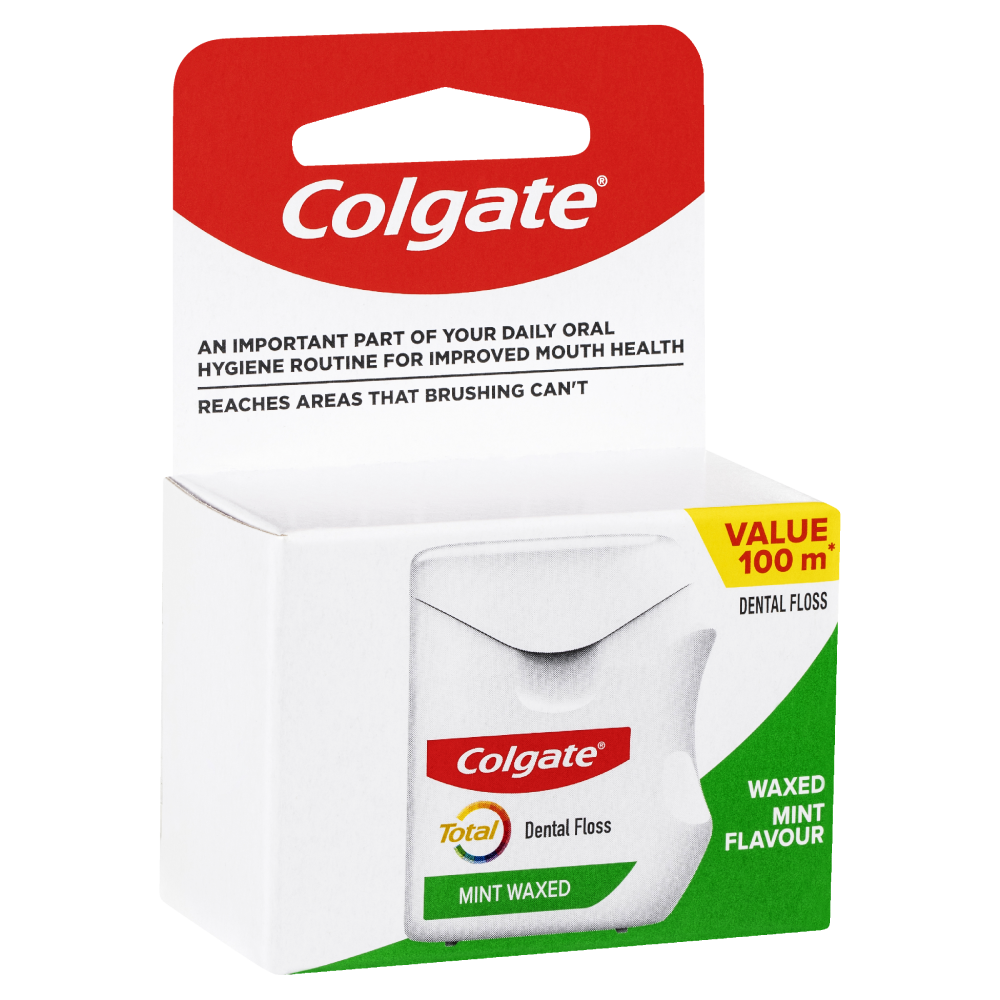 Rare Vintage Colgate Total Waxed Dental Floss 20 yards 18.2 M 