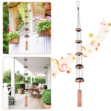 Large 5 Bells Windchime Temple Wind Chimes Outdoor Garden Home Yard Decor Gift