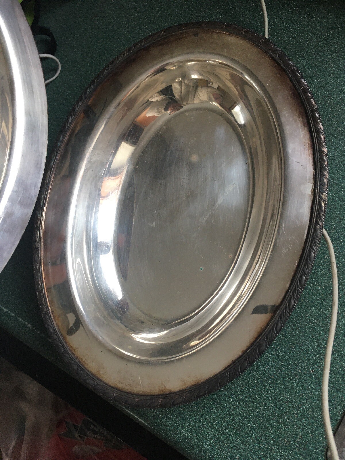 Evandale WM Rogers Silver Plated serving dish 1112 eBay