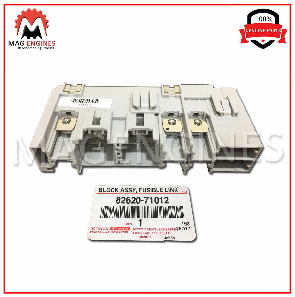 i-D Link F02 インターフェース 82620-71012 GENUINE OEM BLOCK ASSY, FUSIBLE LINK 8262071012 | eBay