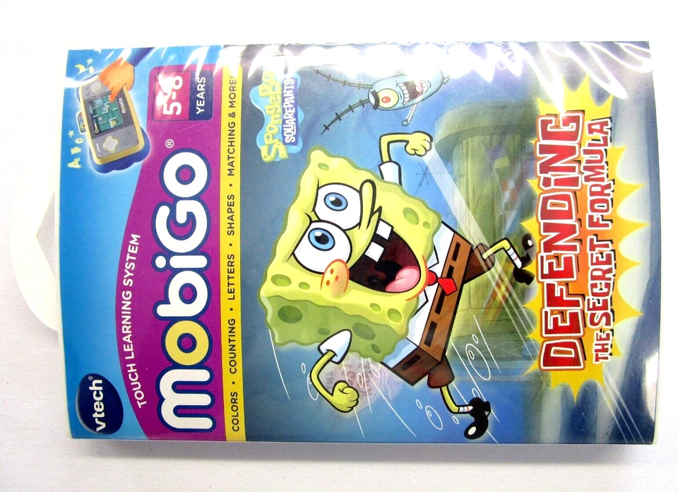Vtech MobiGo Spongebob SquarePants Defending the Secret Formula Learning 5-8 New - Image 3 of 4