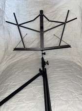TITAN TMS25-BLK Matte Black Music Stand w/ Carrying Case NEW School Concert Band