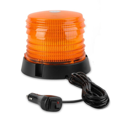 60 LED Strobe Beacon Light Forklift Truck Rooftop Amber Emergency Warning L