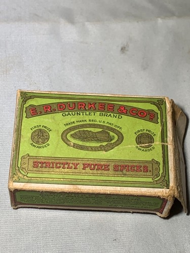 Old E.R. Durkee 3/4 Oz Whole Cinnamon Stick box Full - Picture 10 of 10