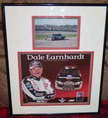 RARE The Intimidator #3 DALE EARNHARDT SR. SIGNED PICTURE Matted