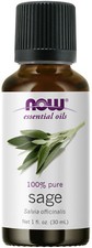 NOW Essential Oils- Sage Oil- Normalizing Aromatherapy Scent- Steam Distilled- 1
