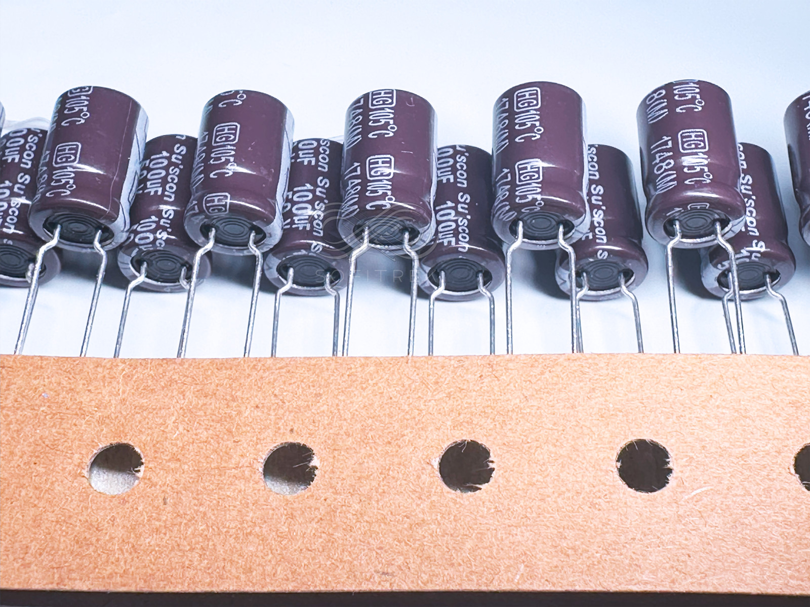 25Pcs HG Suscon 100uF 50V 8x12 Radial Capacitor Low Impedance High Frequency