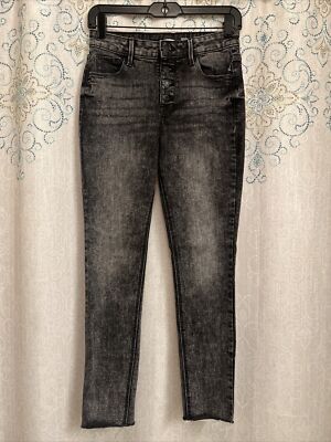 Old Navy Rockstar Super Skinny High Rise Black Stretch Jeans Size