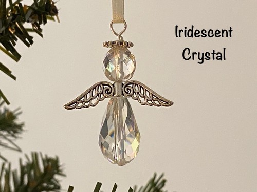 GLASS ANGEL DECORATION, GUARDIAN ANGEL, CRYSTAL ANGEL FREE P+P - Picture 8 of 20