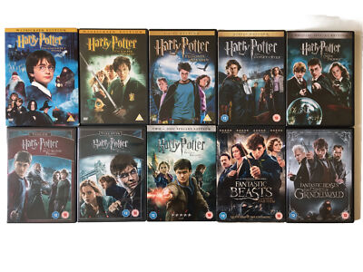 Harry Potter 1-8 Complete Film Collection + Fantastic Beasts 1 & 2