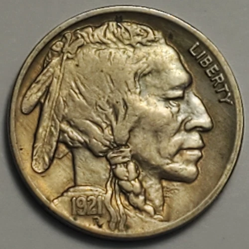 #4 Nicer Low Mintage "About Uncirculated++" 1921 P Buffalo Head Nickel