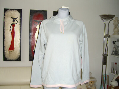 Kapuzenpullover Damen Hoodie Sweatshirt von Athletic Works grau rosa Gr. 40 