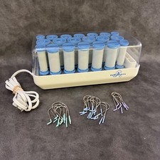 Blue Remington Electric Hot Rollers Curlers All Clips H1046 WORKS Pageant Dance