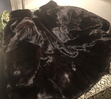 Gorgeous Female Ranch Mink Stroller Coat! Reversible To Leather!! Large Size!!!!