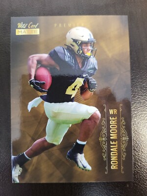 2021 Wild Card Matte Rondale Moore GOLD RC card #MBC-41