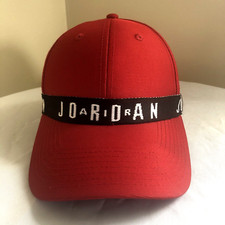 Red Youth Air Jordan Adjustable Strapback Curved Visor Brim Cap Hat Boys Kids