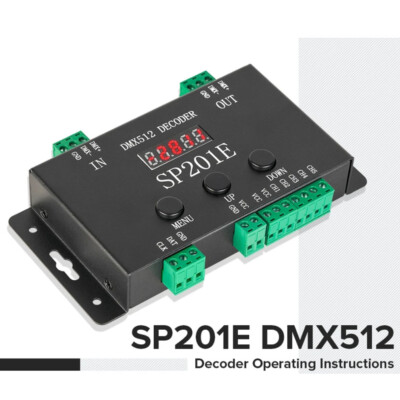 SP201E DMX512 WS2812B WS2811 RGB DMX zu SPI Controller Decoder 5CH PWM SPI Pixel