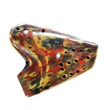 3 Tubes Ocarina 12 Holes Alto E Key Retro Ocarina Advanced Musical Instruments