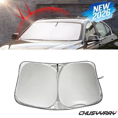 Foldable Windshield Sun Shade Visor UV Block Shield Cover FOR Ford F250 17-20