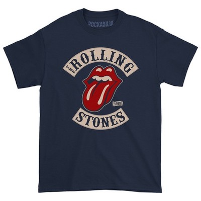 Men's Rolling Stones Tour 78 On Navy (Rockabilia Exclusive) T-shirt Small Navy