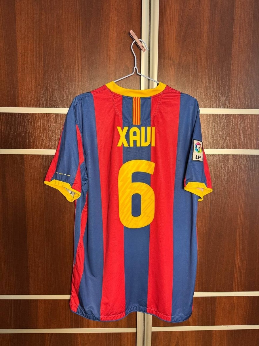 FC BARCELONA 2010/2011 HOME #6 XAVI FOOTBALL SOCCER SHIRT JERSEY