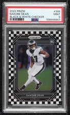 2022 Panini Prizm Rookies Black & White Checker Nakobe Dean #399 PSA 9 MINT 2h5
