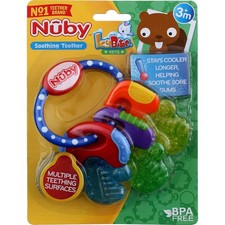 2 Pack Nuby IcyBite Keys Teether, 3m 