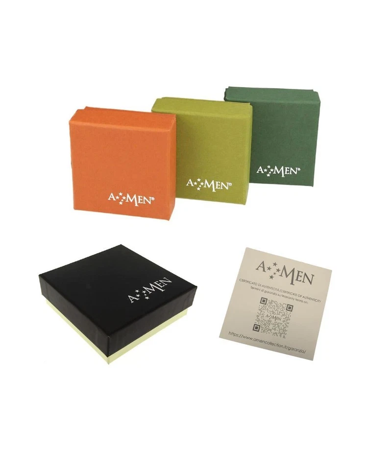 Collana Donna Amen Collezione MIO CUORE con cordino Nero in Argento 925 codice C - Immagine 2 di 2