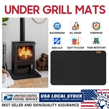 30″x48″ Fireproof Fireplace Mat Hearth Rug - Wood Pellet Stove Hearth Pad - F...