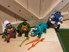 Vintage TMNT Figure Lot Cave Turtle Leo Triceraton Rocksteady 1990s Playmates