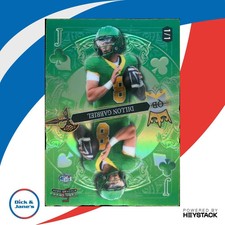2024 Wild Card 5 Draw Stacked Deck Promo Dillon Gabriel Jack of Clubs 1/1 Green