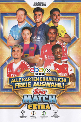 Topps Match Attax 2025 2026 Extra Champions League Black Edge Infinity Platinum